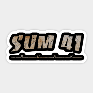 SUM 41 - DIRTY VINTAGE Sticker